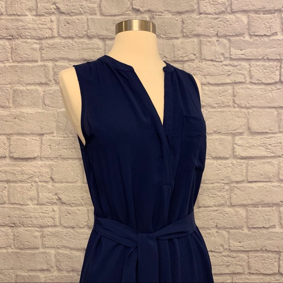 a.n.a. Sleeveless Henley Hi-Low Dress - Picture 4 of 14